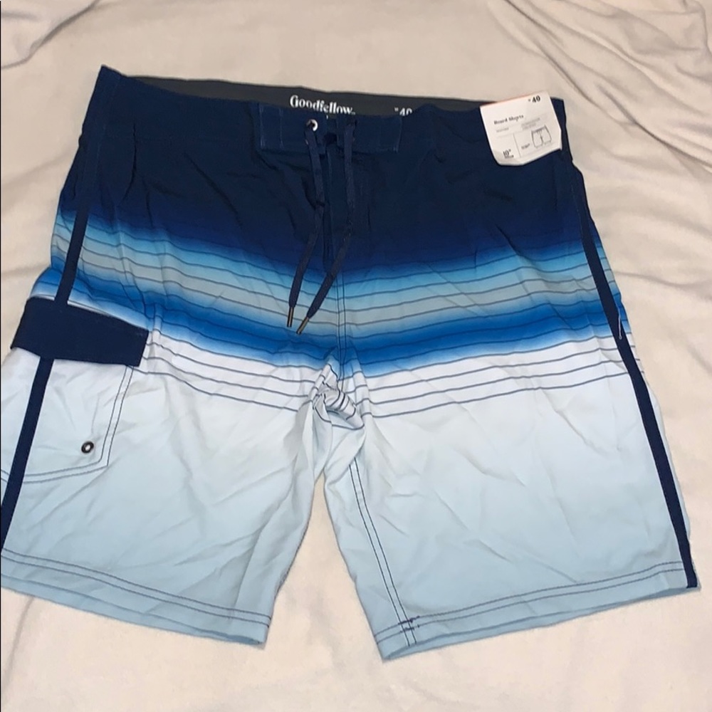New blue/white men’s board shorts
